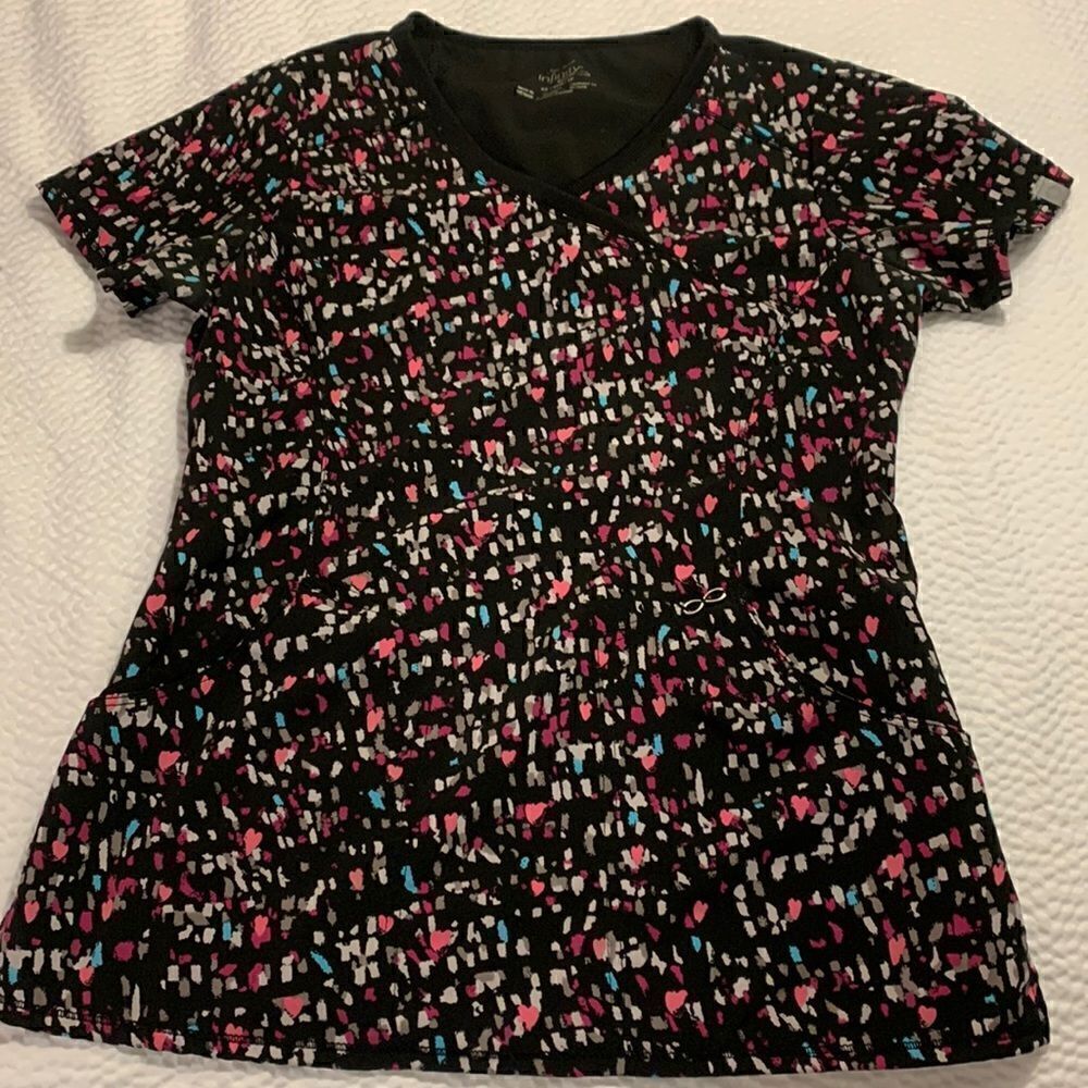 Infinity scrub top by Cherokee, XS, great condition